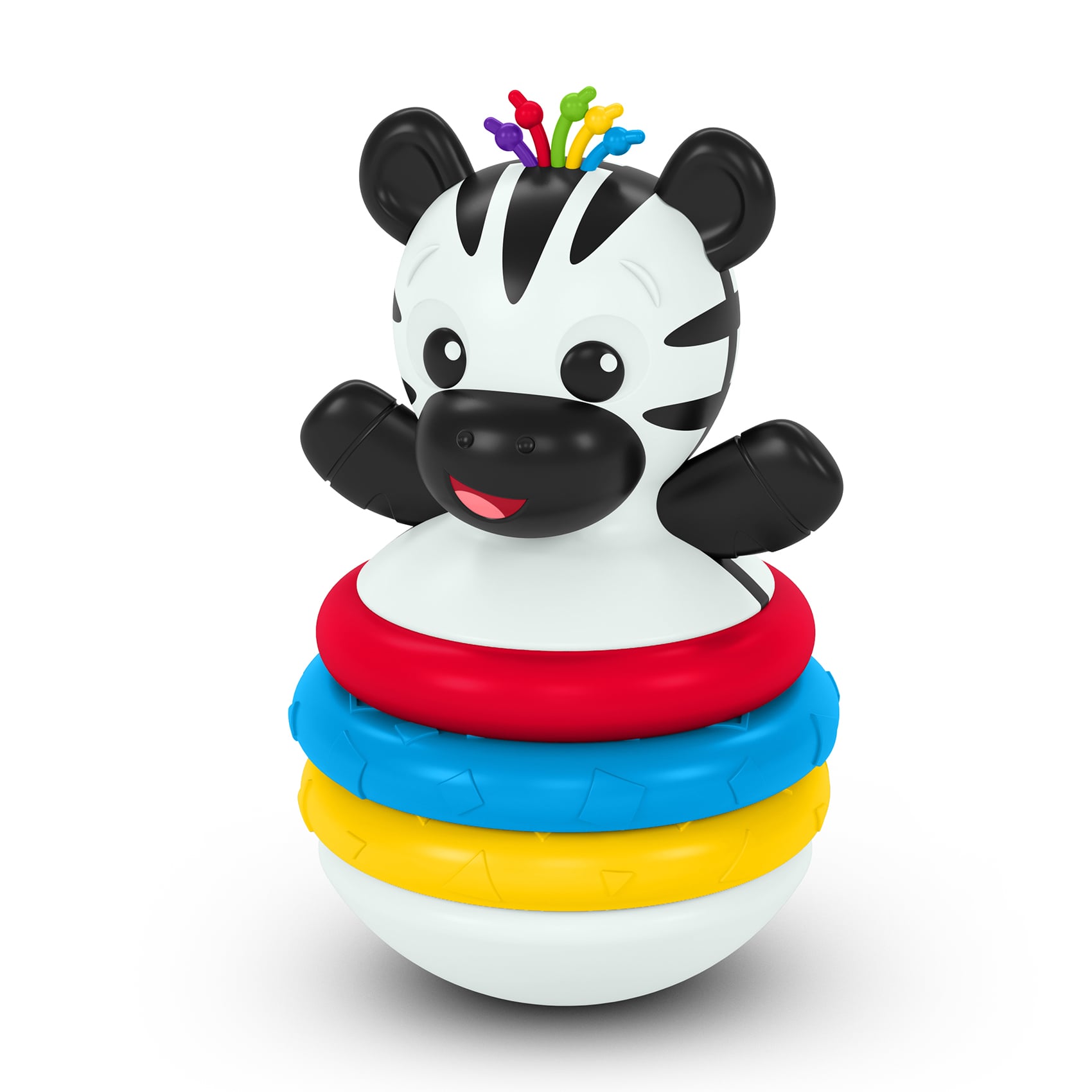 Дитяча іграшка-пірамідка Baby Einstein Stack &amp; Wobble Zene, 13*8.18*7.9 см, від 3 місяців (16709)